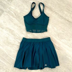 ALO Yoga XS green Set